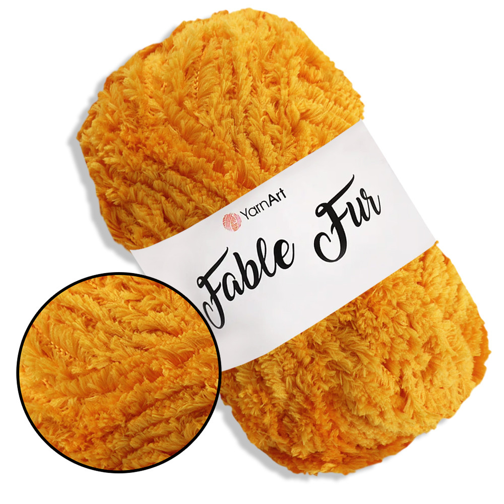 YarnArt Fable Fur, Морквяний No985, фото 1