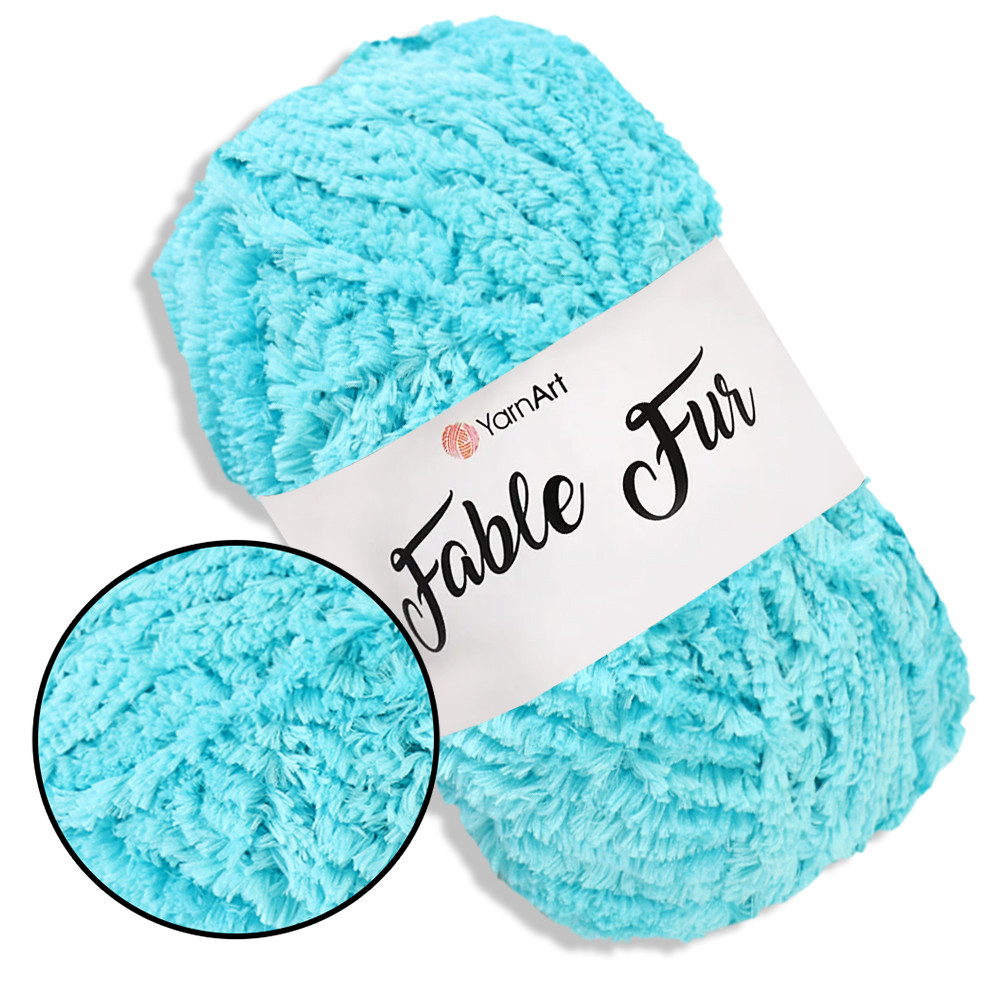 YarnArt Fable Fur, Бірюза №975, фото 1