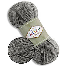 Alize Alpapa Royal New, Темно-сірий меланж No196