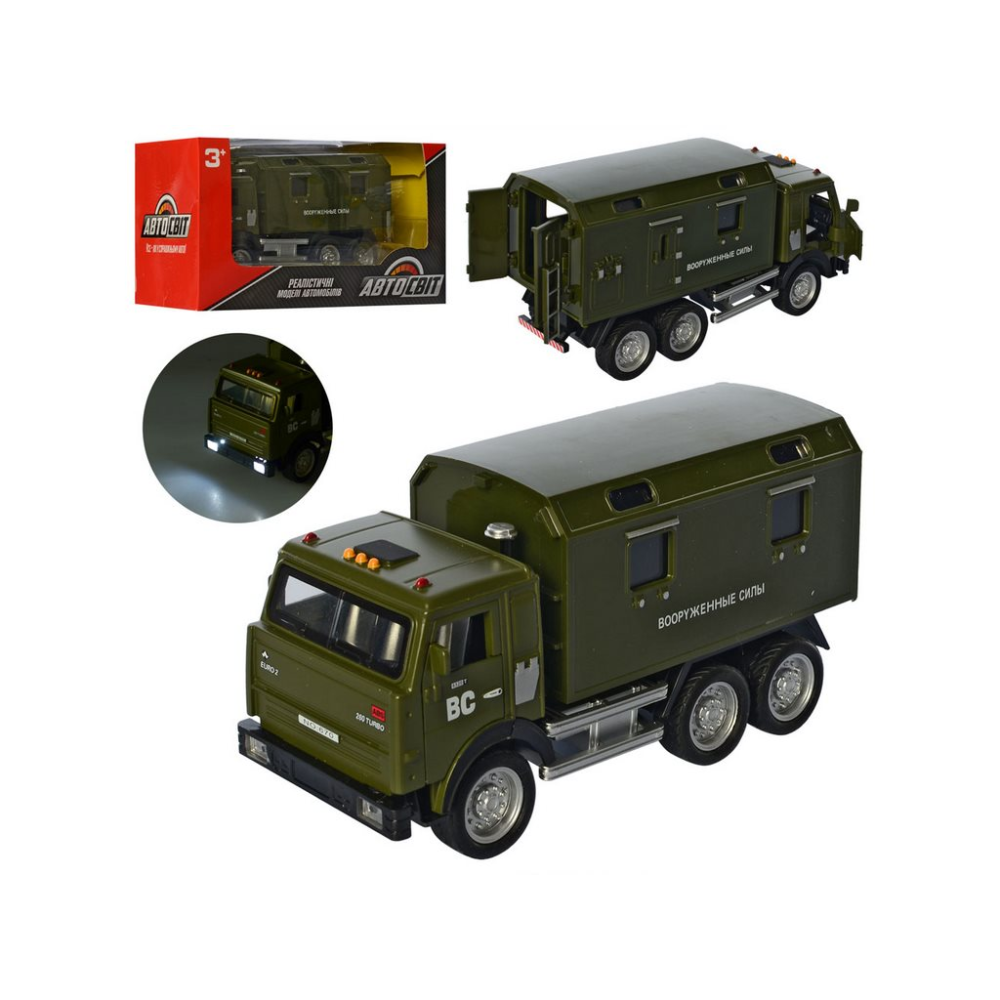 Дитяча автомодель військова техніка інерційна 17 см АвтоСвіт AS-2520, фото 1