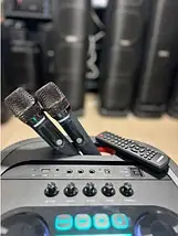 Портативна акустична система Temeisheng 1221-A6 80Вт з Bluetooth 5.0, TWS, RGB-підсвічуванням та двома мікрофонами, фото 5