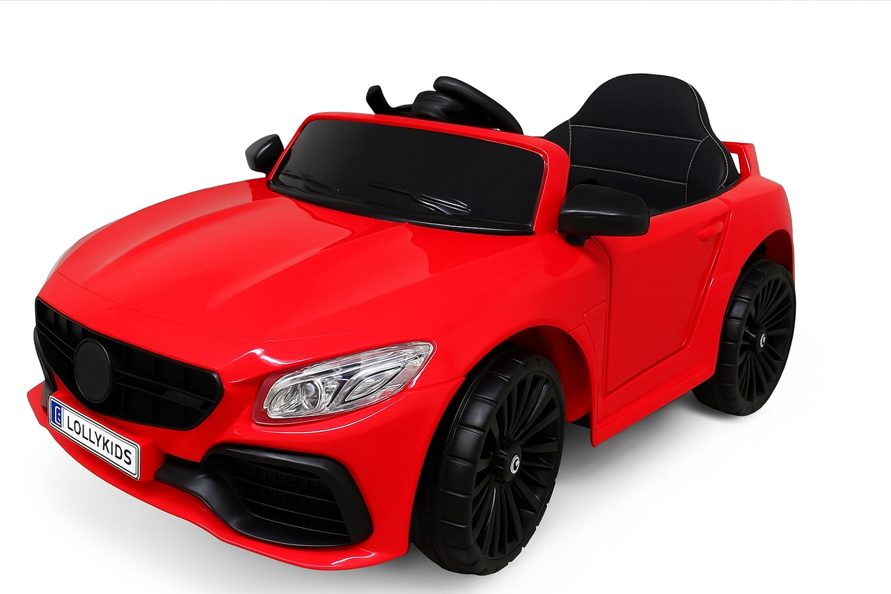 Дитячий електромобіль Lolly Kids LKT-2198 з пультом керування та м'яким сидінням червоний (9918), фото 1