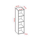 Книжковий стелаж відкритий на 4 осередки Вертикальні полиці підлогові для книг та квітів з ДСП, фото 6