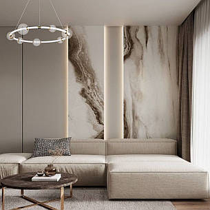 Підвісна бронзова люстра 20W 3000К 75см (81-2021 (750) AB), фото 2