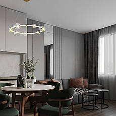 Підвісна бронзова люстра 20W 3000К 75см (81-2021 (750) AB), фото 3