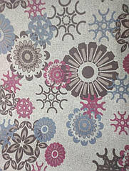 Коврик килимат 65 см Круги на метраж для Ванной Кухни Коридора