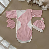 К-м "Кокон Краплинка" для недоношених Рожевий Інтерлок арт.91450438  Зріст 46-30(р)
