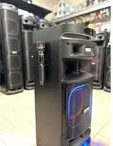 Портативна колонка Temeisheng 10301 – 80W, Bluetooth, TWS, RGB, мікрофони, FM, USB, AUX, фото 3