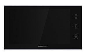 Видеодомофон 7'' IPS AVD-731A 2Мп Wi-Fi для безпеки дому, чорний, з підтримкою двох панелей виклику та мобільного управління через