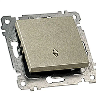 МЕXАНІЗМ ВИМИКАЧА 1 КЛ, ПРОXІДНИЙ, 10А, RITA, MUTLUSAN, "СРІБЛО",