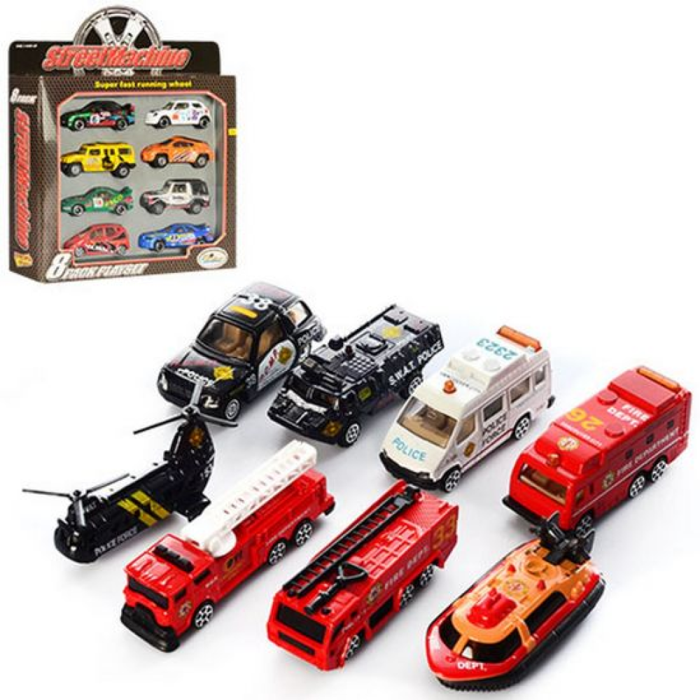 Набір металевих машинок PT 2093 2 види, фото 1