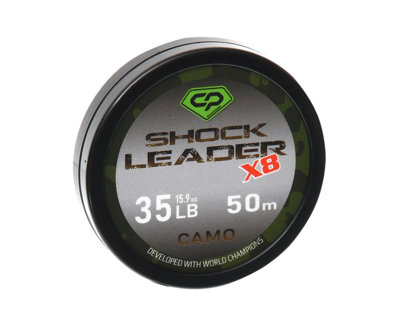Шок-лідер Carp Pro Diamond Shock Leader Х8 Camo 50м 35lb (201750) CP35-8-50, фото 1
