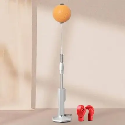 М'яч для боксерського відпрацювання рефлексів з регульованою висотою 139-154см та стійкою металевою основою, фото 2