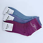 Жіночі термо шкарпетки махрові Fashion Socks квітка 36-40 мікс кольорів 12пар/уп, фото 2