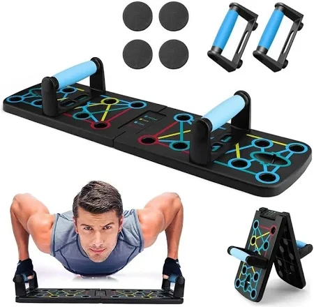 Багатофункціональний набір 11 в 1 — дошка для віджимань з еспандерами та аксесуарами.