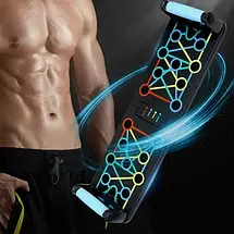 Багатофункціональний набір 11 в 1 — дошка для віджимань з еспандерами та аксесуарами., фото 5