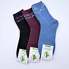 Жіночі середні махрові шкарпетки Fashion Socks квітка роза 36-40 мікс кольорів 12пар/уп, фото 2