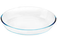 Деко овальне форма з жароміцного скла для запікання 30.5х22х6.5 см S&T, Прозорий