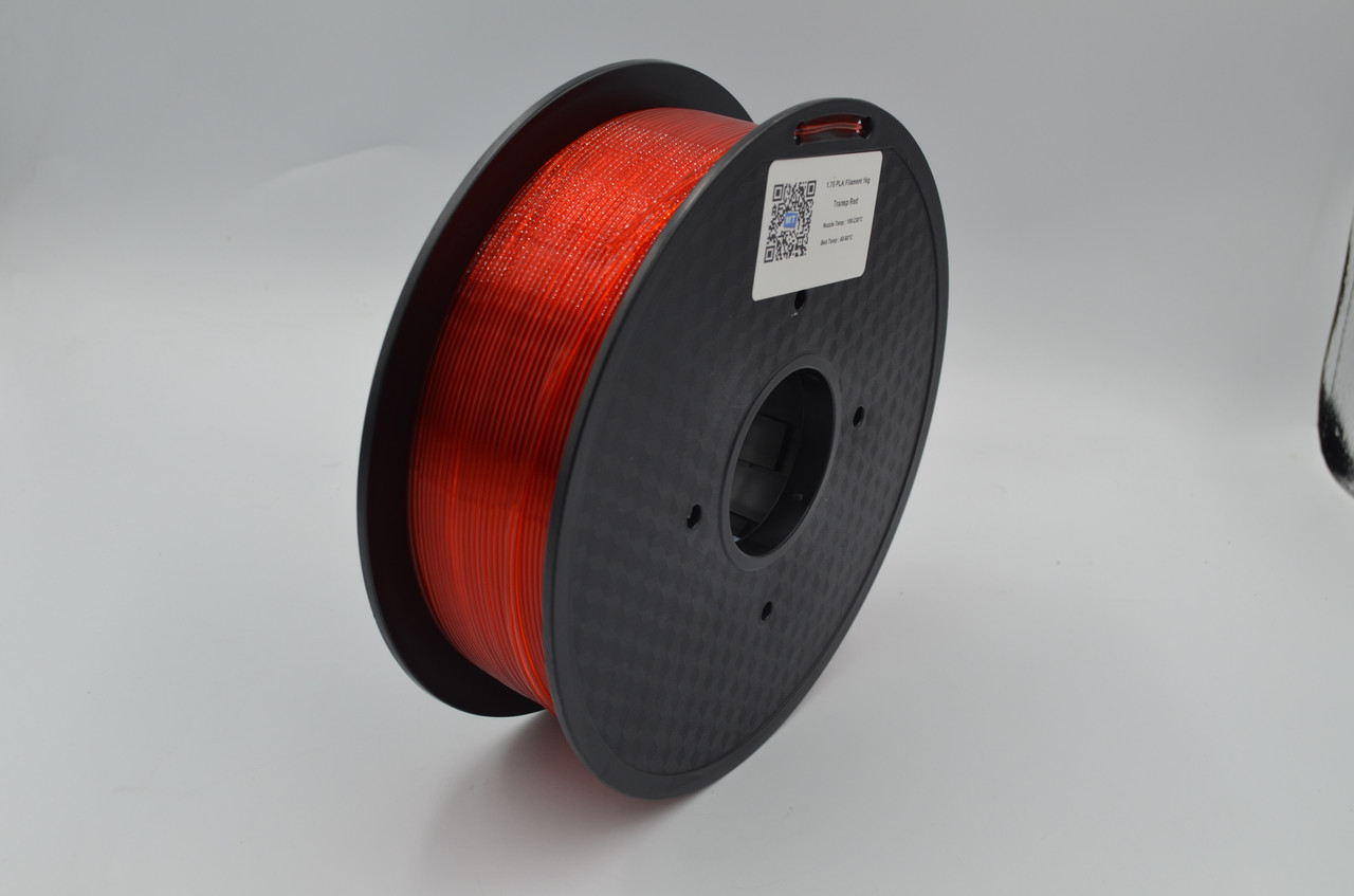 Опт та роздріб Філамент для 3D-принтера MT PLA, 1.75 мм,  прозорий червоний, 1 кг (3DMT-PLA1.75-01-TR), фото 1