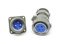 Металевий силовий роз'єм P28K2Q на 4 контакти