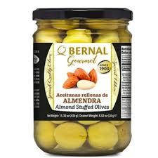 Оливки зелені з мигдалем Bernal Gourmet, 436 гр