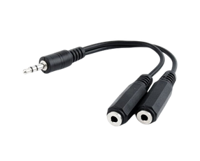 Аудіо-кабель Cablexpert 3.5 мм - 2х3.5 мм (M/F) 5m Black (CCA-415)