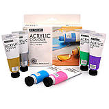 Набір акрилових фарб Art Rangers Acryliс metallic 6 металевих кольорів по 75 мл, фото 4