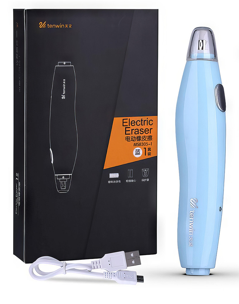 Автоматична гумка Tenwin що перезаряджається зі змінними ластиками 5 мм і 2,3 мм, фото 1
