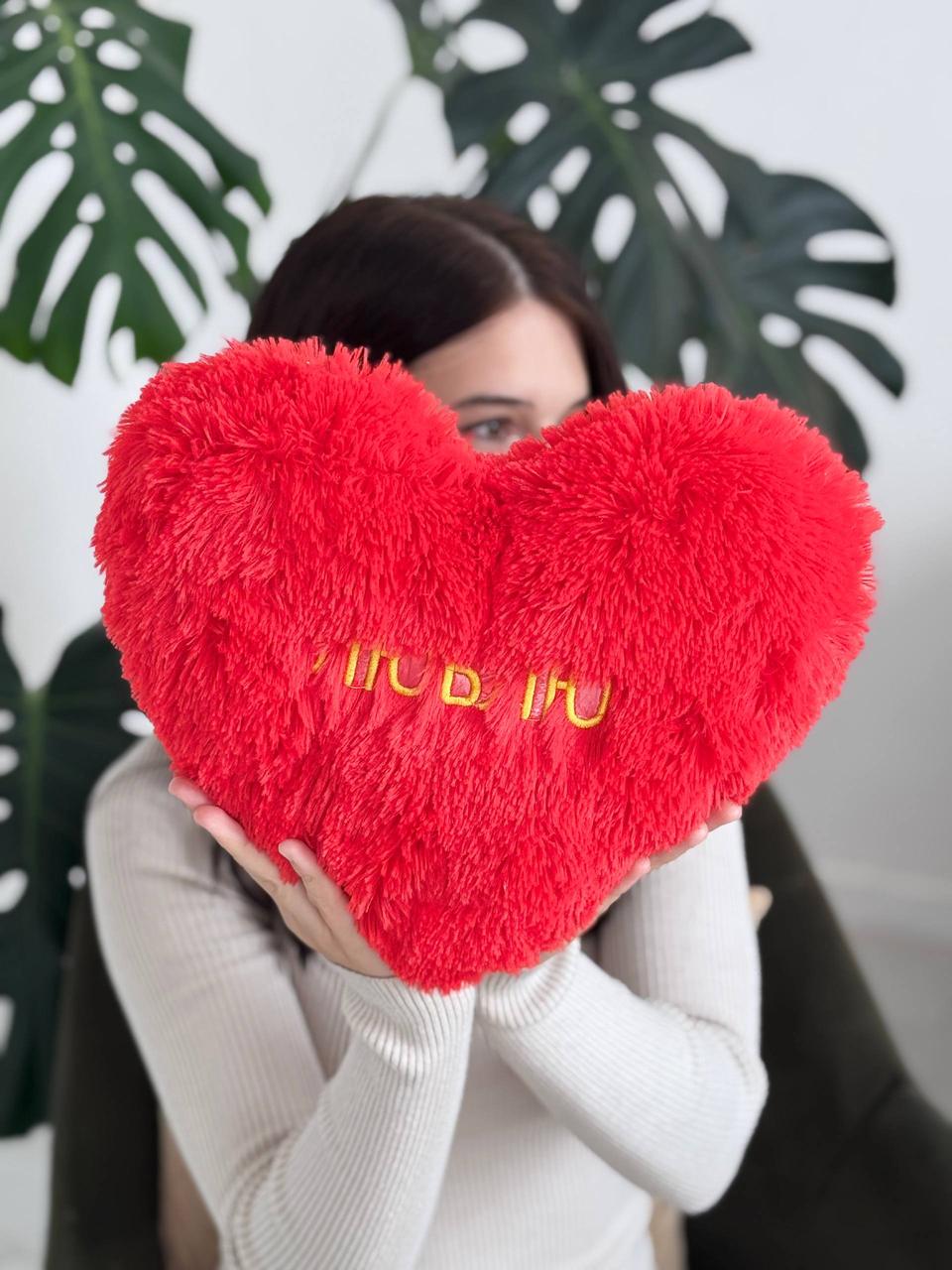 М'яка подушка Сердечко 35 на 35см, фото 1