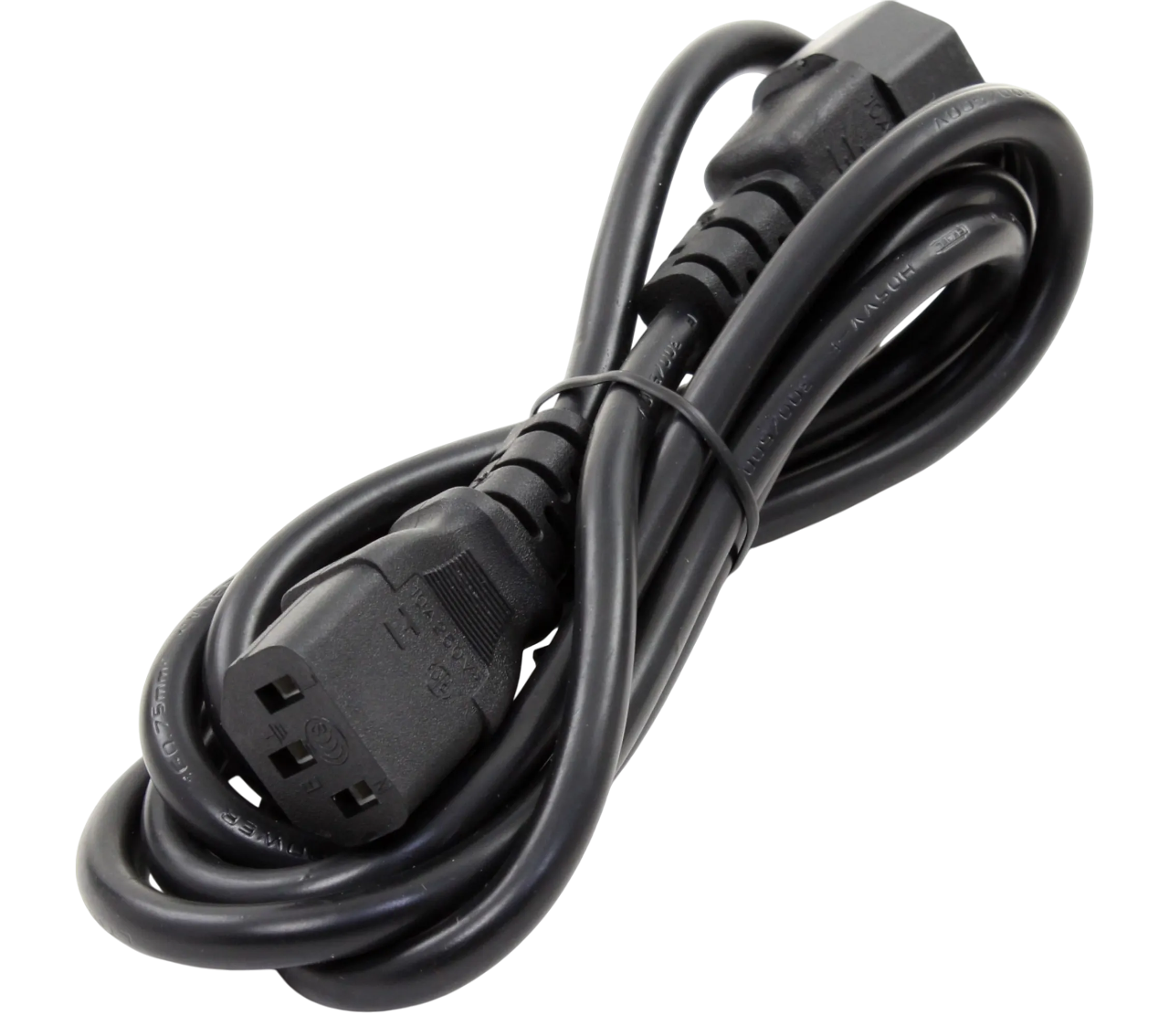 Кабель силовий Atcom IEC C13 - IEC C14 1.8m Black (10118)