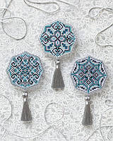 Набір для вишивки хрестиком Комод Зимовий кришталь (комплект з 3х іграшок) AO-072