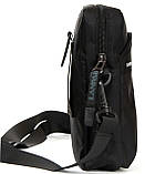 Сумка чоловіча LANPAD через плече 13х20х7 см Чорний (LAN8647 black), фото 5