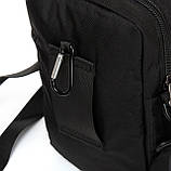 Сумка чоловіча LANPAD через плече 13х20х7 см Чорний (LAN8647 black), фото 7
