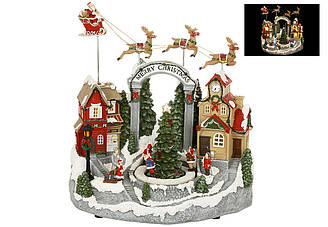 Різдвяне місто з LED підсвічуванням 31см