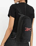 Жіноча сумка-слінг Reebok Mono Strap 32х17х10 см Чорний (SHF8412 black), фото 2
