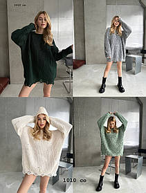 В'язаний светр вільного крою  1010 со