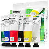 Акрилові фарби для малювання Art Ranger Acrylic regular 6 кольорів по 75 мл, фото 2