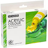 Акрилові фарби для малювання Art Ranger Acrylic regular 6 кольорів по 75 мл, фото 5