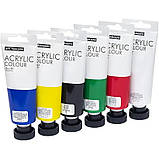 Акрилові фарби для малювання Art Ranger Acrylic regular 6 кольорів по 75 мл, фото 7