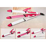 Стайлер ProGemei Gm 2966 3 В 1 Біло-рожевий (351492), фото 2