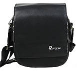 Сумка чоловіча-планшетка Reverse 19x22x8 см Чорний (F513 black), фото 2