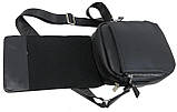 Сумка чоловіча-планшетка Reverse 19x22x8 см Чорний (F513 black), фото 6