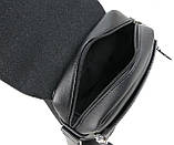 Сумка чоловіча-планшетка Reverse 19x22x8 см Чорний (F513 black), фото 7