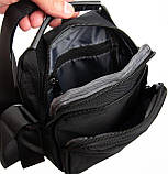 Сумка LANPAD чоловіча 15х20х9 см Чорний (LAN3730 black), фото 5