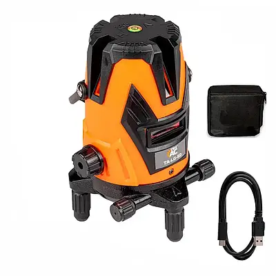 Лазерний рівень ТEX LG-5D Зелений промінь 7 ліній до 30 м АКБ ЗП type-C Сумка