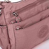 Сумка жіноча JIELSHI 27х20х11 см Рожевий (LANB152 pink), фото 5