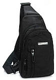 Сумка чоловіча LANPAD 17х27х9 см Чорний (LAN80002 black), фото 2
