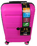 Валіза My Polo з поліпропилену 40 л Рожевий (70c05 small pink), фото 6