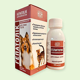 Натуральний гепатопротектор для собак та котів ГепатоЛік ЗооХелс 100 мл для лікування печінки
