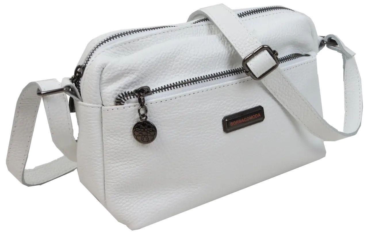 Сумка жіноча Borsacomoda 24х18х10 см Білий (820.030), фото 1
